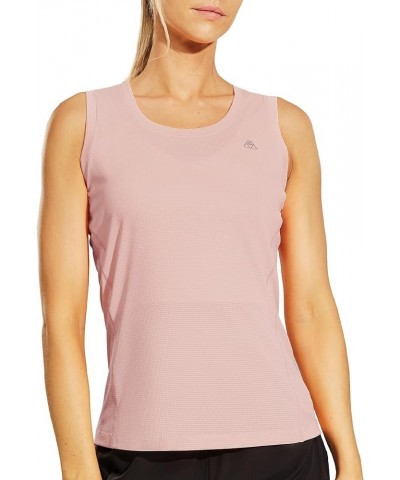 Women's Workout Tank Tops Mesh Quick Dry Sleeveless Shirts Athletic Shirts for Running Yoga Gym Pink $11.27 Activewear