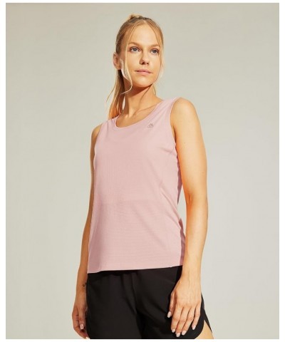 Women's Workout Tank Tops Mesh Quick Dry Sleeveless Shirts Athletic Shirts for Running Yoga Gym Pink $11.27 Activewear