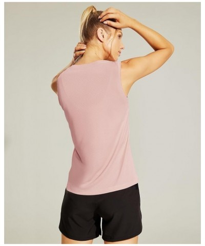 Women's Workout Tank Tops Mesh Quick Dry Sleeveless Shirts Athletic Shirts for Running Yoga Gym Pink $11.27 Activewear