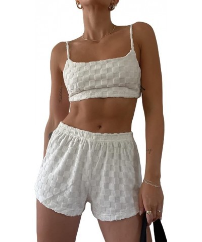 Women's Y2k Two Piece Sexy Mini Skirt Set Strapless Tube Top Bodycon Crop Tops Low Waist Skirt Clubwear Streetwear 13-white $...