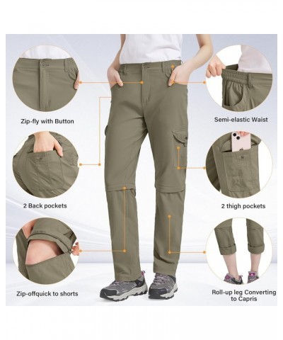 Women's Hiking Pants Convertible Quick Dry Lightweight Zip Off Fishing Travel Safari Pants Light K-pants 12 $17.84 Activewear