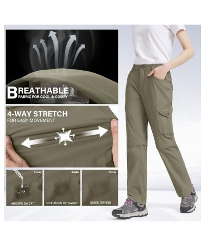 Women's Hiking Pants Convertible Quick Dry Lightweight Zip Off Fishing Travel Safari Pants Light K-pants 12 $17.84 Activewear