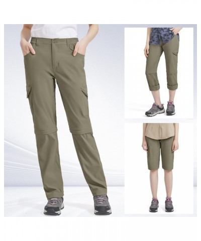 Women's Hiking Pants Convertible Quick Dry Lightweight Zip Off Fishing Travel Safari Pants Light K-pants 12 $17.84 Activewear