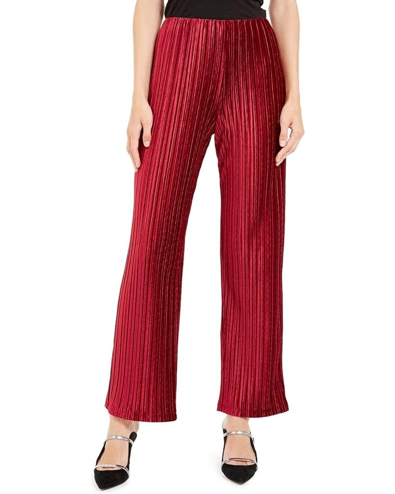 Womens Wide Leg Pants Red $13.49 Pants