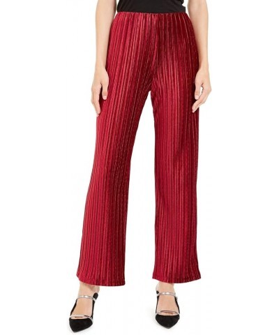 Womens Wide Leg Pants Red $13.49 Pants