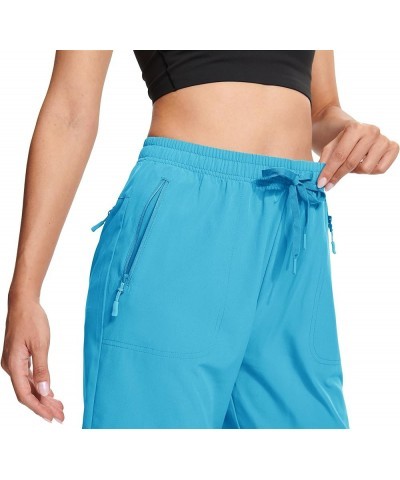 Women's Hiking Cargo Shorts 8" Quick Dry Lightweight Outdoor Summer Shorts Athletic Travel with Zipper Pockets Lake Blue $14....