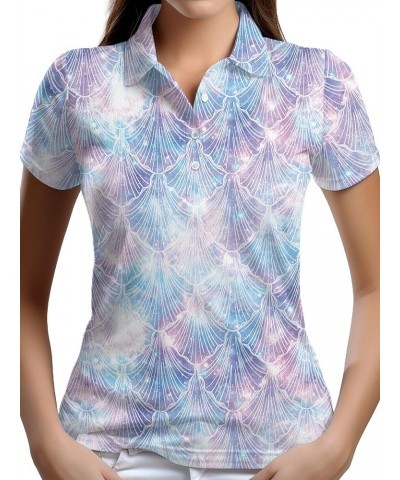 Womens Golf Shirts Hawaiian Golf Shirts for Women Hawaiian Print Shirts for Women Llama Pink Shirt Women Polos 01-aop-wpol-10...