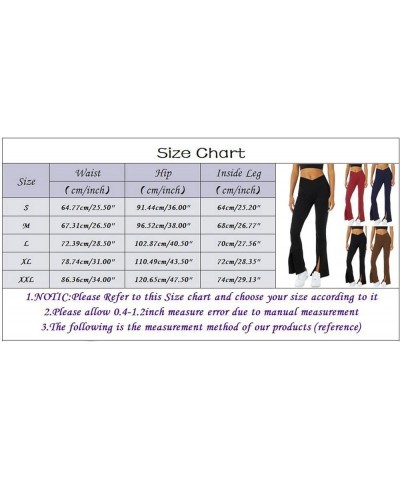 Leggings for Women Bootcut Yoga Pants High Waisted Crossover Leggings Tummy Control Tights Flare Pants Christmas Iwatermelon ...