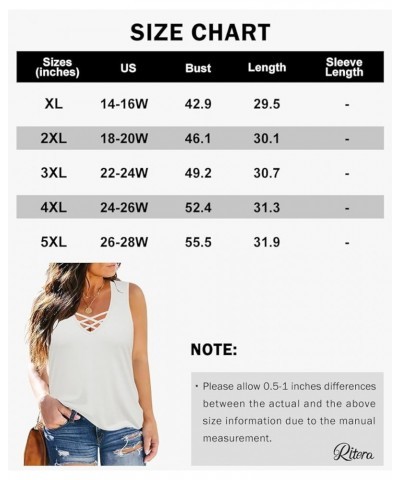 Plus Size Tank Tops for Women V/Round Neck with Zipper/Ring Hole Sleeveless Shirt Casual Oversized Tie Dye Tank XL-5XL W-a327...