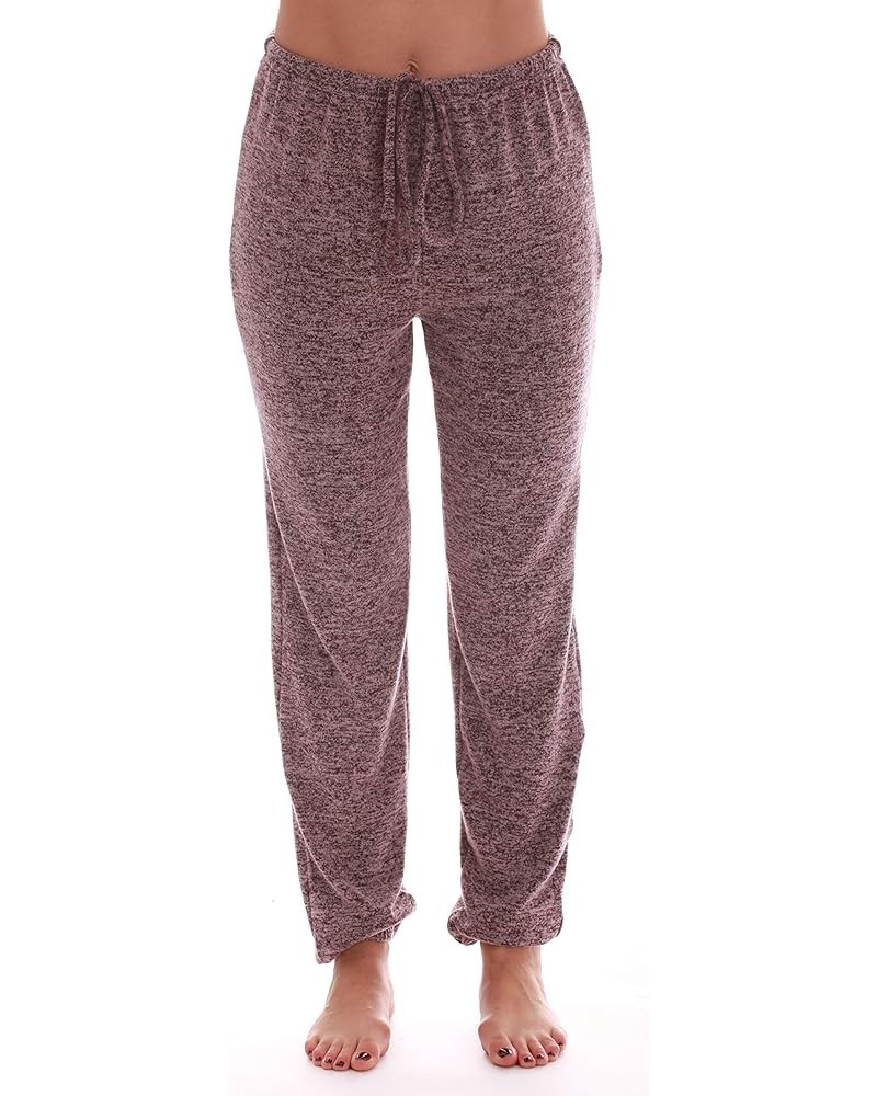 followme Buffalo Plaid Flannel Pajama Pants for Women with Pockets Burgundy $9.87 Sleep & Lounge