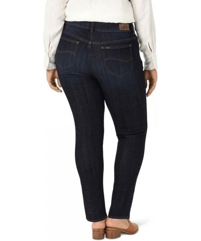 Women's Plus Size Slim Fit Skinny Leg Midrise Jean Blackout $12.89 Jeans