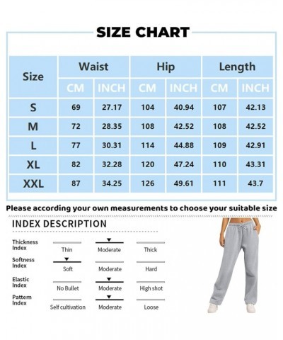 Joggers for Women Fleece Lined Pants Women Wide Leg Sweatpants Yoga Pants Baggy Winter Lounge Workout Stretch Pants 05-dark G...