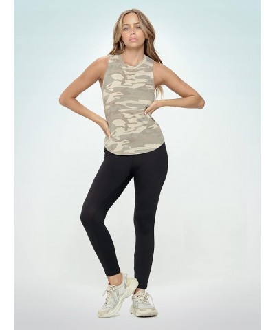 Women’s Muscle Tank Top – Sleeveless Slim Fit Soft Casual Basic Yoga Active Athletic Workout Running T Shirts Camo $11.62 Act...