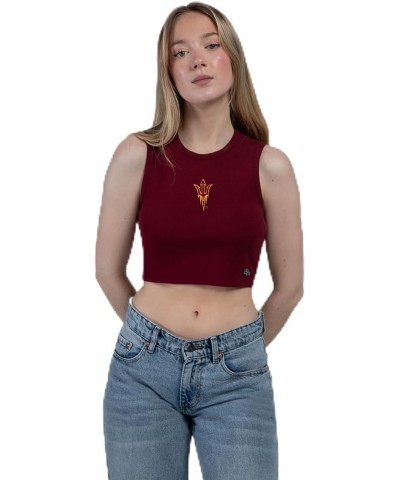 Hype & Vice Cut-Off Tank for Women - Arizona State University Top for Women, Cropped Fit Tank, College Shirts for Game Days M...