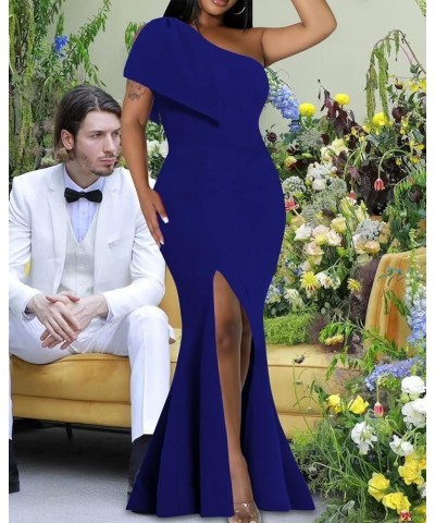 Sexy Formal Dress for Women Ruched Off Shoulder Club Cocktail Bodycon Evening Gown Maxi Long Dresses 05504blue $10.25 Dresses