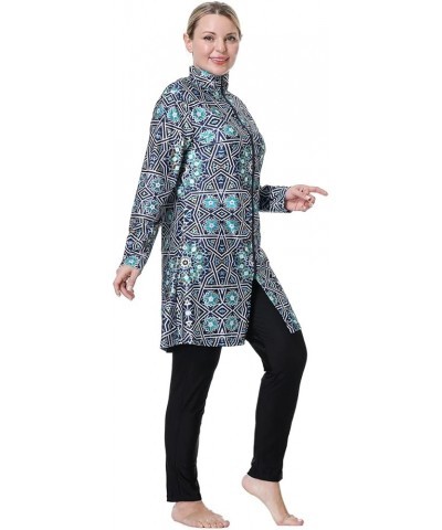 Plus Size Muslim Swimwear for Women Burkini Islamic Swimming Suit Z8 $23.31 Swimsuits