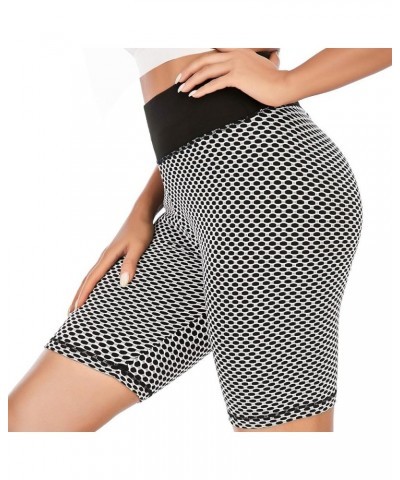 Yoga Shorts for Women High Waist Butt Scrunch Booty Spandex Gym Workout Running Biker Shorts Black1 $9.29 Activewear