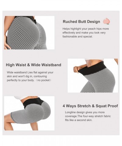 Yoga Shorts for Women High Waist Butt Scrunch Booty Spandex Gym Workout Running Biker Shorts Black1 $9.29 Activewear