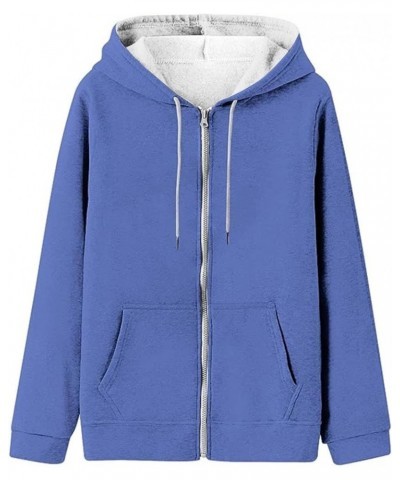 Womens Cute Hoodies Teen Girl Fall Jacket Oversized Sweatshirts Casual Drawstring Zip Up Y2K Hoodie with Pocket B5-c $2.96 Sh...