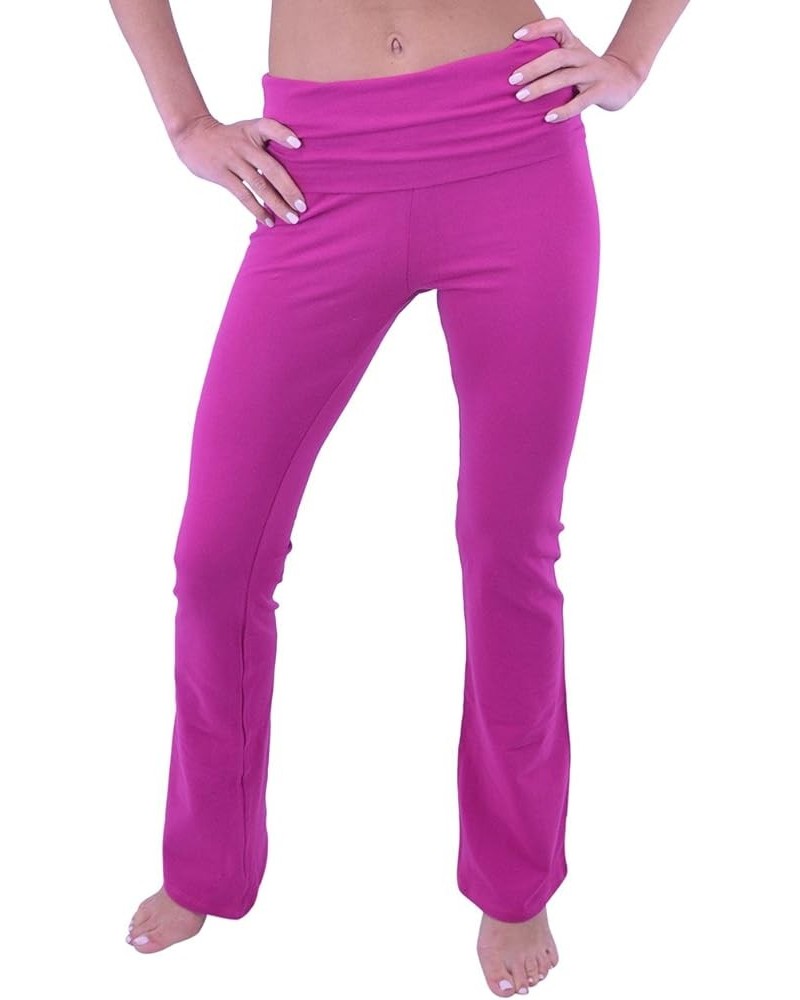 Yoga Pants - Full Length (Misses and Misses Plus Sizes) Magenta $17.48 Activewear