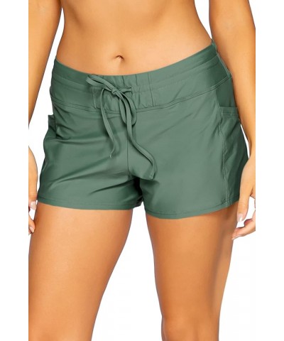 Laguna Swim Short Women's Swimsuit Bottom Moss $31.62 Swimsuits