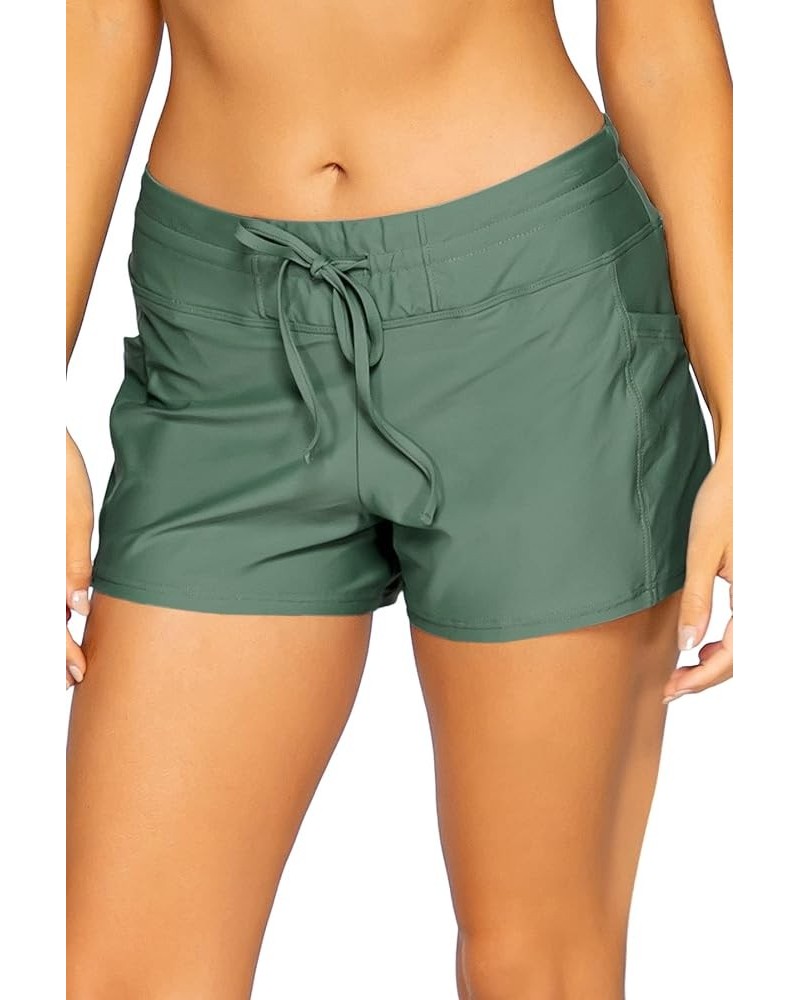 Laguna Swim Short Women's Swimsuit Bottom Moss $31.62 Swimsuits