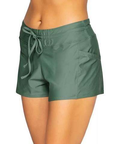 Laguna Swim Short Women's Swimsuit Bottom Moss $31.62 Swimsuits