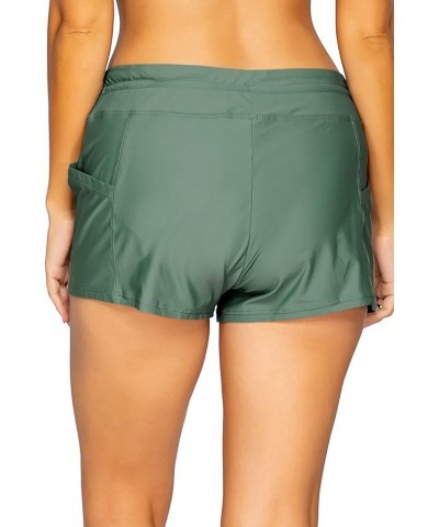 Laguna Swim Short Women's Swimsuit Bottom Moss $31.62 Swimsuits