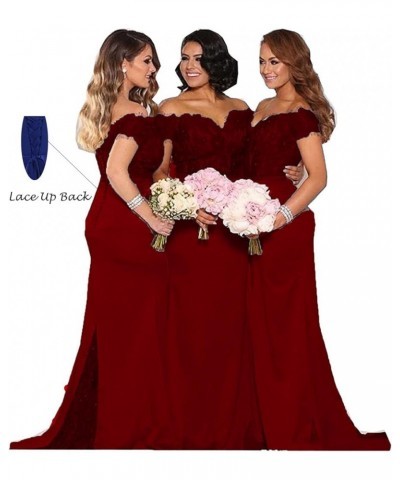 Women's Lace Bridesmaid Dresses Long 2024 Formal Mermaid Maid of Honor Gowns Gold $44.52 Dresses