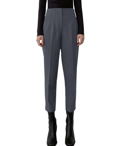 Women's High Waisted Dress Pants Work Business Casual Slacks Tapered Ankle Pants with Pockets Dark Grey $18.86 Pants