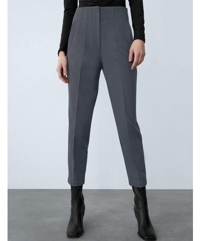 Women's High Waisted Dress Pants Work Business Casual Slacks Tapered Ankle Pants with Pockets Dark Grey $18.86 Pants