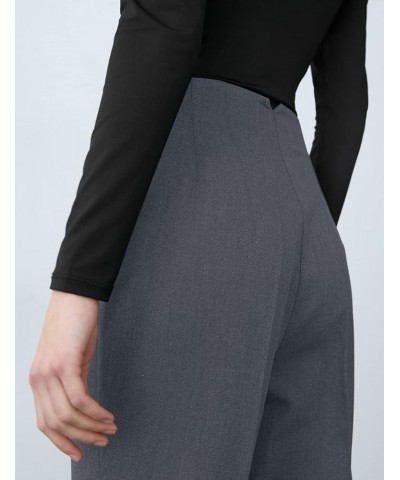 Women's High Waisted Dress Pants Work Business Casual Slacks Tapered Ankle Pants with Pockets Dark Grey $18.86 Pants