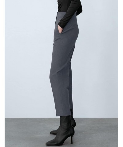 Women's High Waisted Dress Pants Work Business Casual Slacks Tapered Ankle Pants with Pockets Dark Grey $18.86 Pants