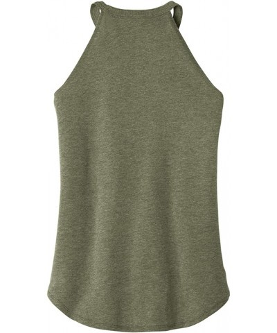 Koloa Surf Ladies Vintage Arch Perfect Blend Rocker Tank Sizes XS-4XL Military Green Frost / Black $12.30 Tanks