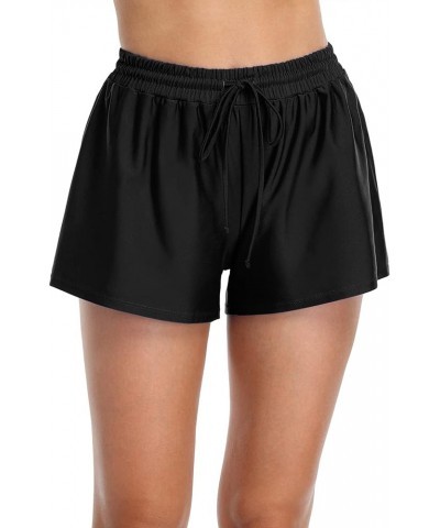 Women's Plus Size Swim Shorts Sport Waistband Swimsuit Bottom Tankini Boy Shorts Swimming Panty Black $9.89 Swimsuits