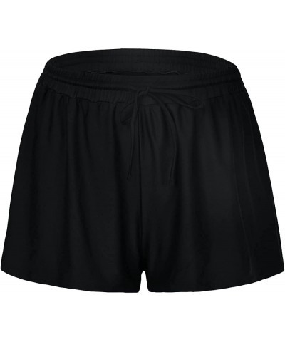 Women's Plus Size Swim Shorts Sport Waistband Swimsuit Bottom Tankini Boy Shorts Swimming Panty Black $9.89 Swimsuits