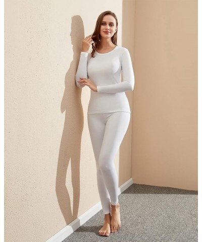 Women's Thermal Underwear Set Fleece Lined Long Johns Top & Bottom Soft Base Layer Light/Mid/Heavy Weight L17/ L41/L44 Thermo...