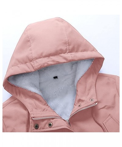 Winter Coats for Women 2023 Trendy Thicken Fleece Lined Parkas Anoraks Warm Cotton Jacket Coats with Faux Fur Hood 09-pink $2...