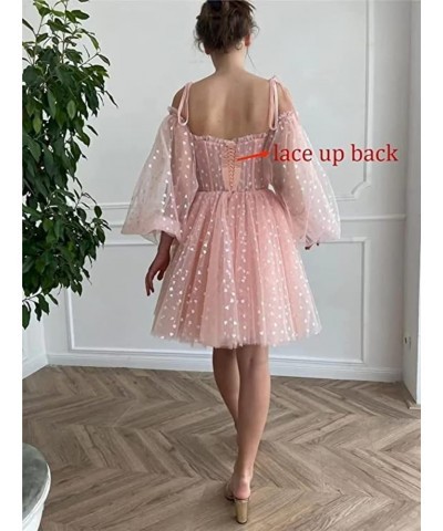 Women's Off The Shoulder Short Homecoming Dresses Lace Applique Prom Dresses Graduation Party Gowns Purple $26.10 Dresses