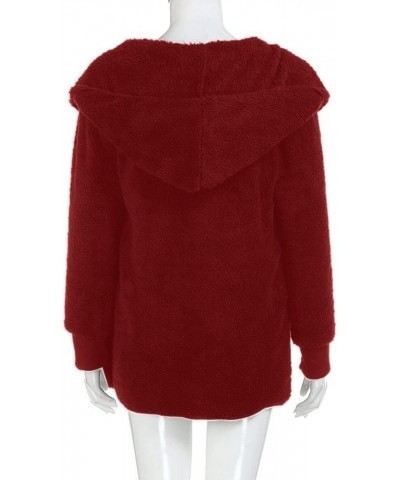 Winter Coats For Women Casual Warm Womens Fleece Jacket 2024 Plus Size Trendy Fuzzy Clothes Casual Outerwear A2wine $30.99 Ja...