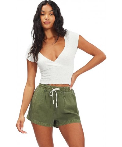 Women's Road Rider Woven Pull-On Short Canteen $23.73 Shorts