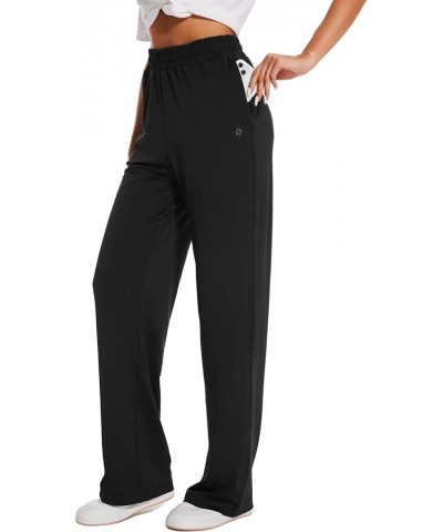 32"/34"/36" Inseam Womens Tall Sweatpants Quick Dry Long Joggers Lounge Yoga Pants with Pockets 32" Inseam (Long) Black $21.7...