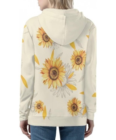 Womens Zip-up Hoodie with Kanga Pocket(XS-5XL) ,Cactus,Sunflowers,Butterfly Long Sleeve Sport Shirts Shell Jackets Sunflowers...