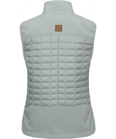 Women's Lightweight Puffer Vest, Warm Outdoor Sleeveless Jacket for Hiking Travel Running Golf Light Gray $19.60 Vests