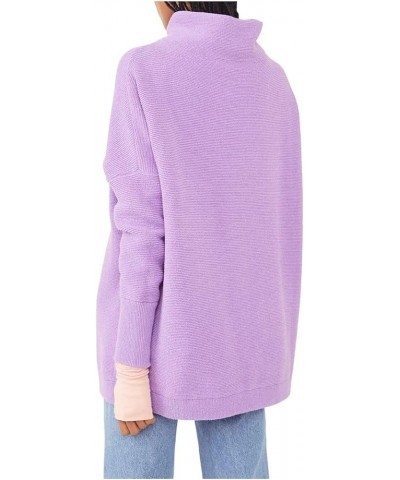 Women's Ottoman Slouchy Sweater Glowing Grape $34.19 Tops