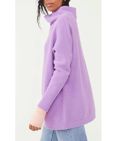 Women's Ottoman Slouchy Sweater Glowing Grape $34.19 Tops