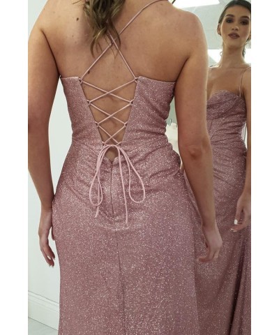 Sparkly Sequin Cocktail Prom Dress Ruch Spaghetti Straps Backless Mermaid Corset Formal Evening Party Gown Lavender $28.20 Dr...