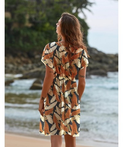 Women's Chiffon Sheer Cardigan Cover Ups Print6 $9.00 Swimsuits