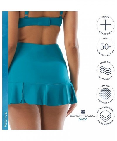 Serena Skort — Quick Dry Swim Skirt with Hidden Pocket in Shorts for Swimming or Pickleball Lagoon $38.22 Swimsuits