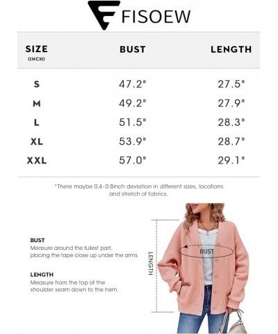 Women's Oversized Casual Jackets Fleece Drop Shoulder Button Down Long Sleeve Warm Jackets Beige $10.08 Jackets